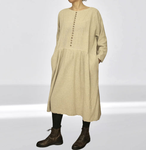 Women's tunic made of natural fabric. Women's hemp dress.